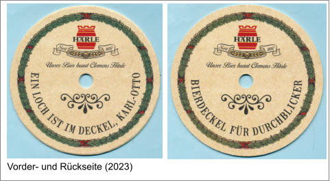 Vorder- und Rückseite (2023)