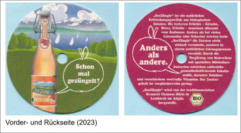 Vorder- und Rückseite (2023)