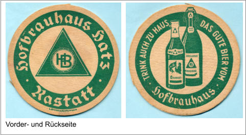 Vorder- und Rückseite