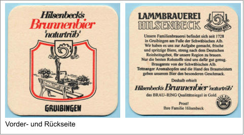 Vorder- und Rückseite