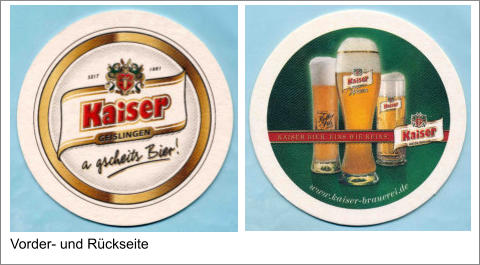 Vorder- und Rückseite