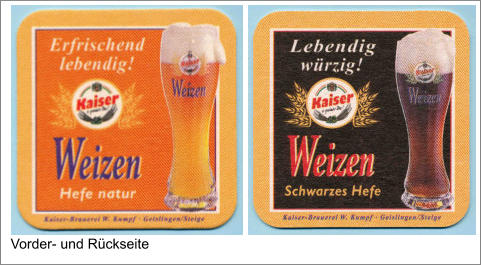 Vorder- und Rückseite