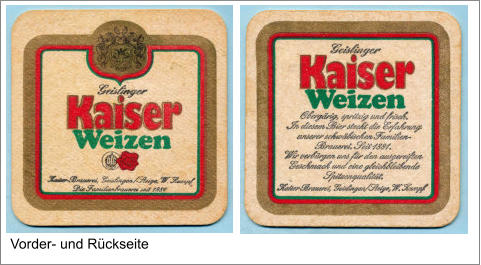 Vorder- und Rückseite