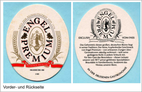 Vorder- und Rückseite