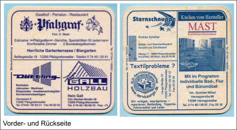 Vorder- und Rückseite