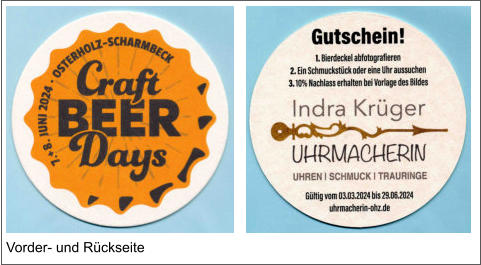 Vorder- und Rückseite