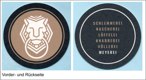 Vorder- und Rückseite