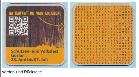 Vorder- und Rückseite