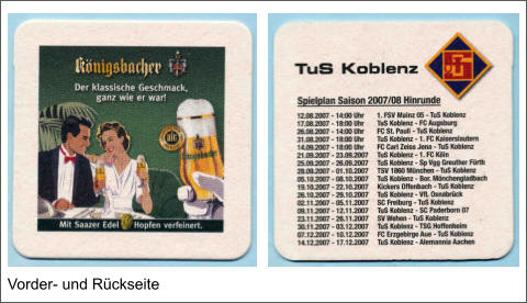 Vorder- und Rückseite