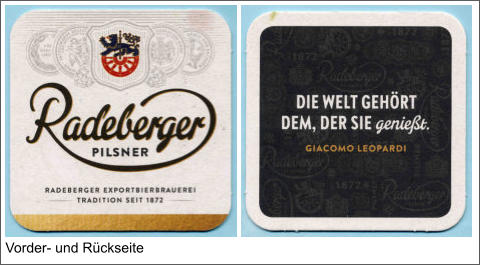 Vorder- und Rückseite