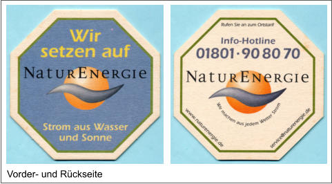 Vorder- und Rückseite