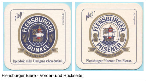 Flensburger Biere - Vorder- und Rückseite