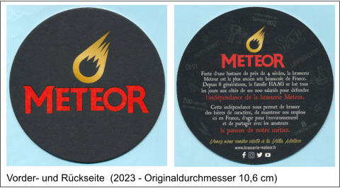 Vorder- und Rückseite  (2023 - Originaldurchmesser 10,6 cm)