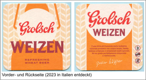 Vorder- und Rückseite (2023 in Italien entdeckt)