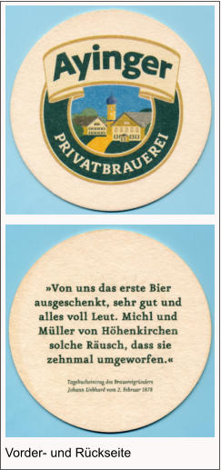 Vorder- und Rückseite