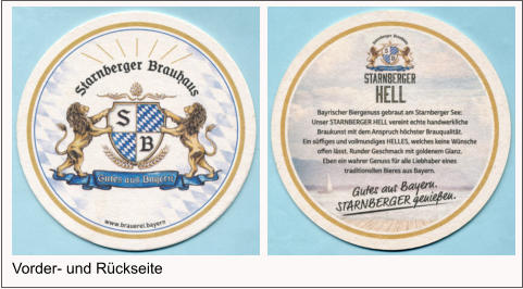 Vorder- und Rückseite