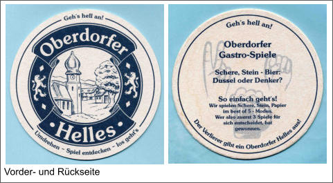 Vorder- und Rückseite