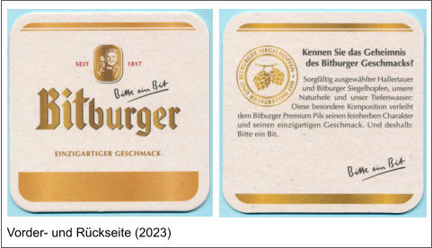 Vorder- und Rückseite (2023)