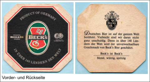 Vorder- und Rückseite