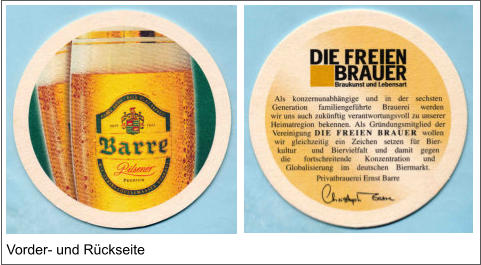 Vorder- und Rückseite