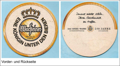 Vorder- und Rückseite