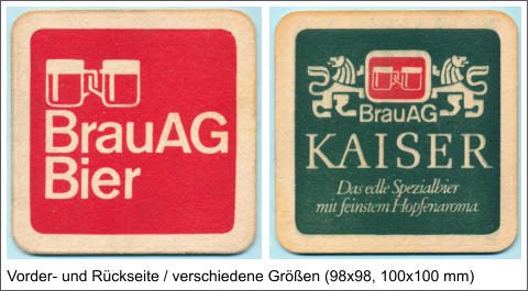 Vorder- und Rückseite / verschiedene Größen (98x98, 100x100 mm)