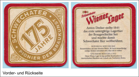 Vorder- und Rückseite