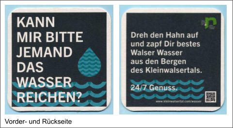 Vorder- und Rückseite