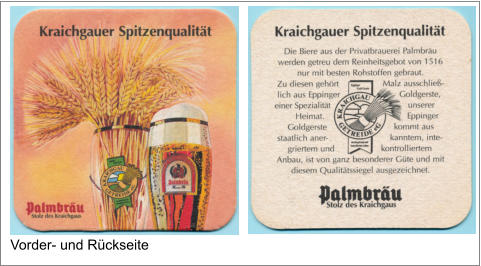 Vorder- und Rückseite