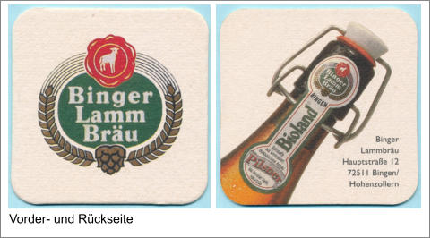 Vorder- und Rückseite