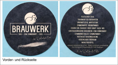 Vorder- und Rückseite