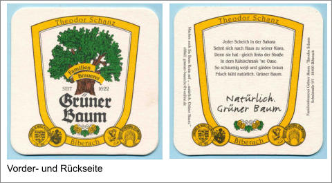 Vorder- und Rückseite