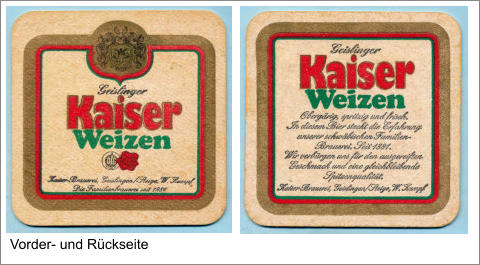 Vorder- und Rückseite