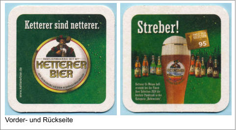 Vorder- und Rückseite
