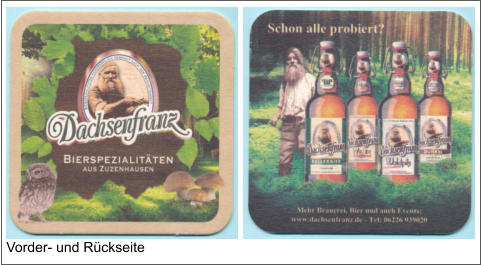 Vorder- und Rückseite