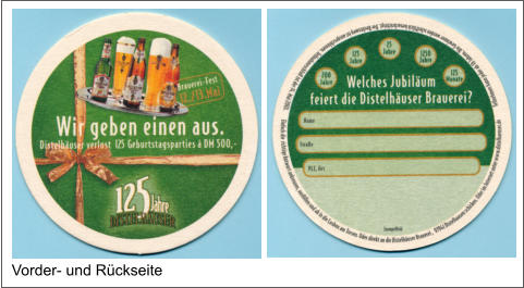 Vorder- und Rückseite