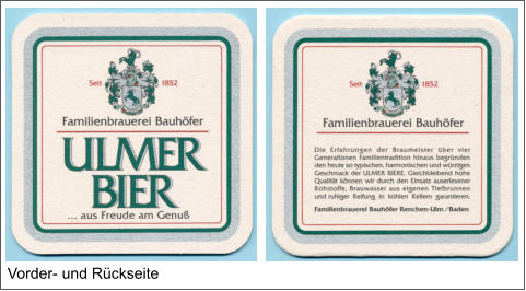 Vorder- und Rückseite