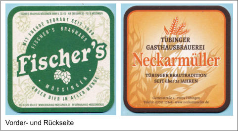 Vorder- und Rückseite