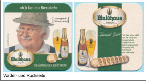 Vorder- und Rückseite