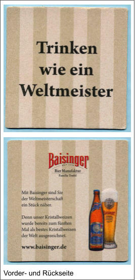 Vorder- und Rückseite