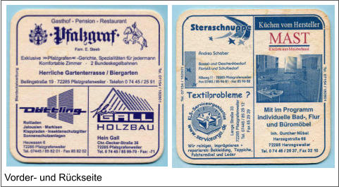 Vorder- und Rückseite