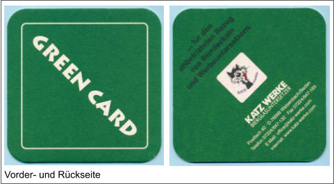 Vorder- und Rückseite