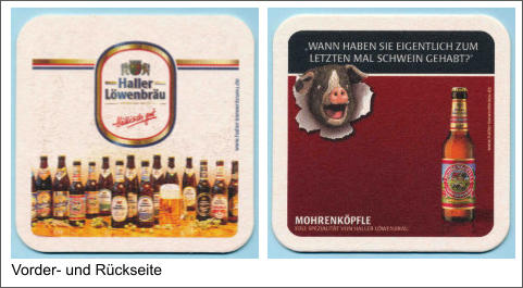 Vorder- und Rückseite