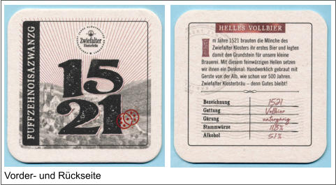 Vorder- und Rückseite