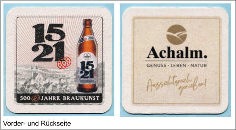 Vorder- und Rückseite