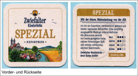 Vorder- und Rückseite