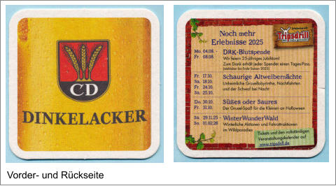 Vorder- und Rückseite