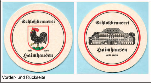 Vorder- und Rückseite