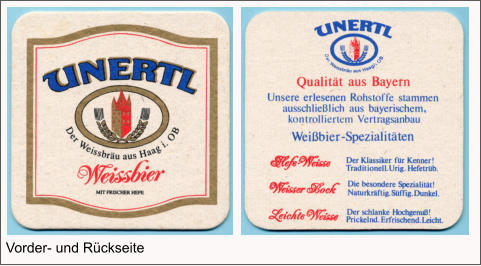 Vorder- und Rückseite