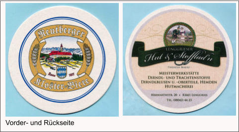 Vorder- und Rückseite